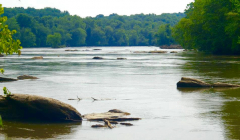 The Yadkin River in Pilot Mountain State Park, photo by Johannah H. Stern