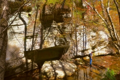 Palisades at Vade Mecum in Hanging Rock State Park.  Photo by Johannah H. Stern.